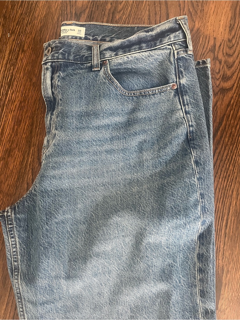 Abercrombie & Fitch Relaxed Light Blue womans Jeans